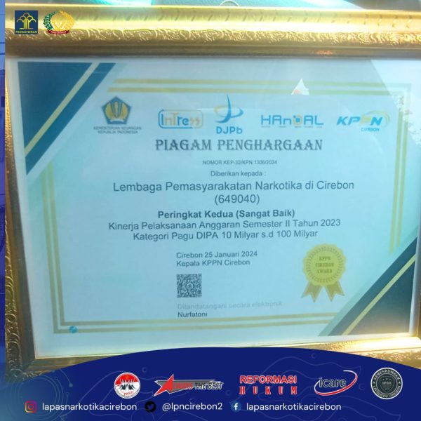 lapas-narkotika-cirebon-catat-prestasi-gemilang-raih-peringkat-kedua-dari-kppn-cirebon